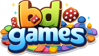 bd games এর উষ্ণ বাদামি লোগো
